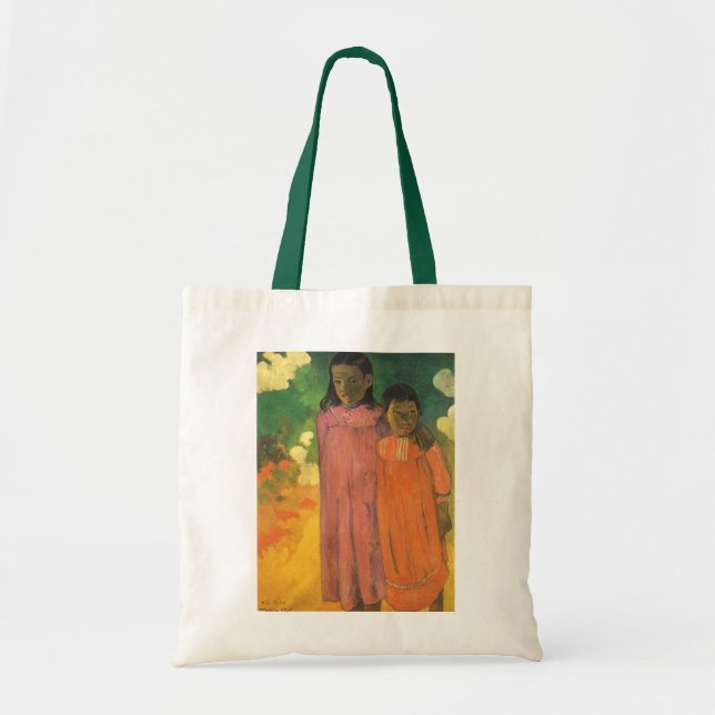 Zwei Schwestern von Paul Gauguin, Vintage Kunst Tragetasche (Vorne)