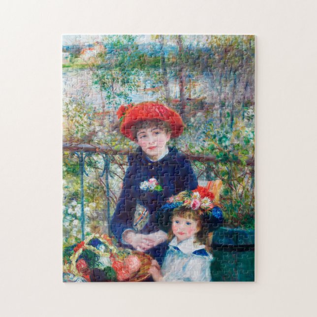 Zwei Schwestern von Pierre-Auguste Renoir (Vertikal)