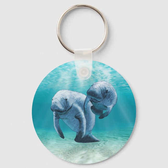 Zwei Schwimmbecken Schlüsselanhänger (Vorderseite)