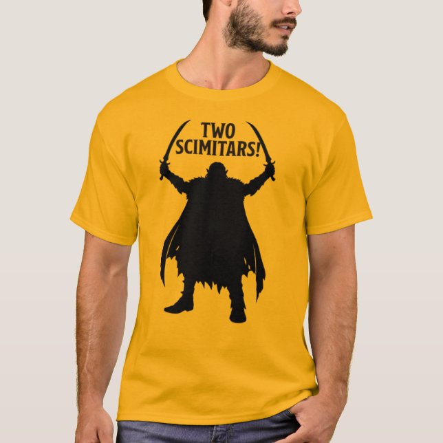 Zwei Scimitarre T-Shirt (Vorderseite)