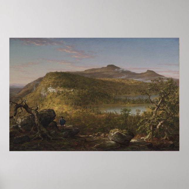 Zwei Seen & Mountain House — Thomas Cole Poster (Vorne)