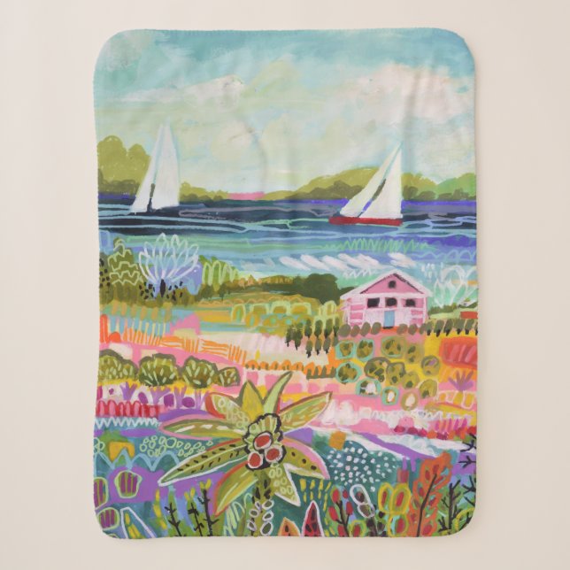 Zwei Segelboote und Hütte Sherpadecke (Vorderseite)