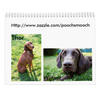 Zwei Seite, Medium, weißer Kalender