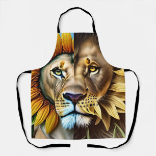 Zwei Seiten der Liebe-Triptychon Schürze