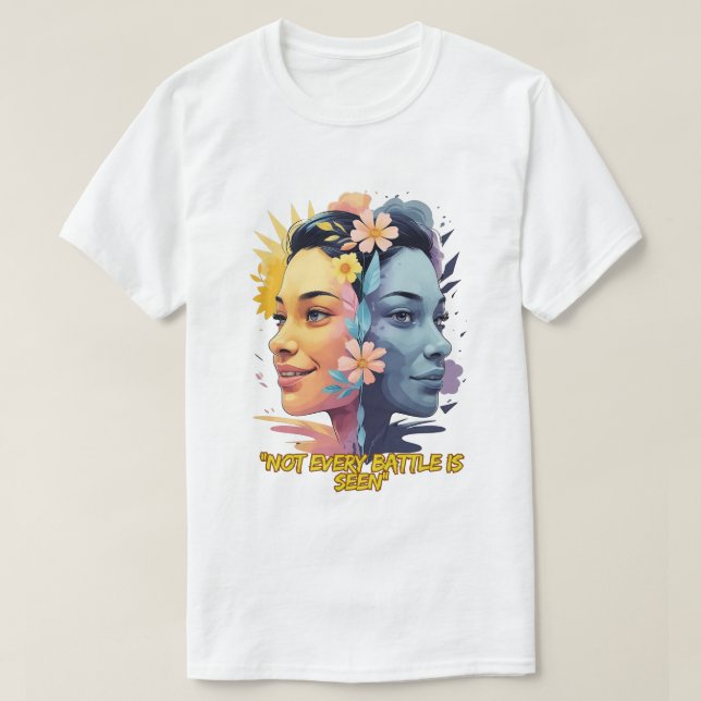 Zwei Seiten des Geistes - Nicht jede Schlacht wird T-Shirt (Design vorne)
