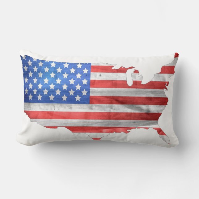 Zwei Seiten Designs mit patrouillischer amerikanis Lendenkissen (Vorderseite)