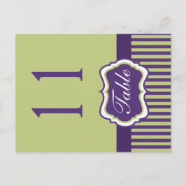 Zwei Seiten Lila und grüne Damaskus-Tischnummer Postkarte