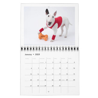 Zwei Seiten MediumKalender, weiß Kalender