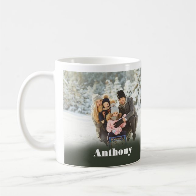 Zwei Seiten Personalisiertes Foto Kaffee Tasse (Links)