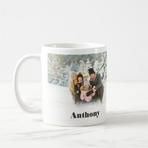 Zwei Seiten Personalisiertes Foto Kaffee Tasse