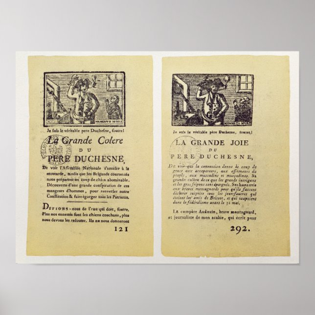 Zwei Seiten von "La Grande Colere de Pere Poster (Vorne)