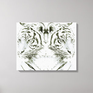 Zwei Seiten, zwei Ansichten_Stretched Canvas Print Leinwanddruck