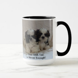 Zwei Shih Tzu Welpen-Tasse Tasse