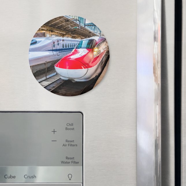 Zwei Shinkansen am Bahnhof Tokio Magnet (In Situ (Kühlschrank))