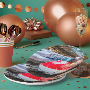 Zwei Shinkansen am Bahnhof Tokio Pappteller