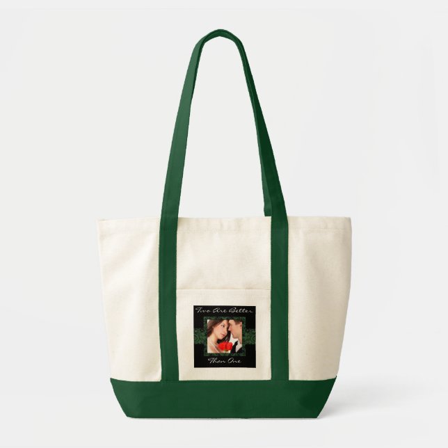 Zwei sind besser als die Foto-Tasche einer Braut Tragetasche (Vorne)