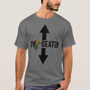 Zwei-Sitzplätze-Swinger Männer Auf dem Kopf Ananas T-Shirt