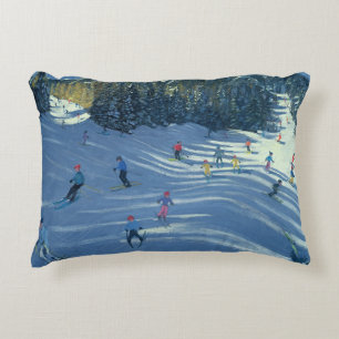 Zwei Ski-Steigungen 2004 Zierkissen