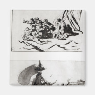 Zwei Skizzen für das Raft der Medusa, c.1819 Magnet