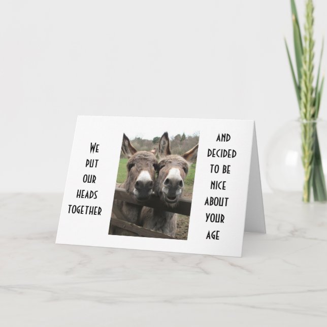 ZWEI SMART "A's" MACHEN FUN VON IHREM ALTERSSPENZS Karte (Vorderseite)