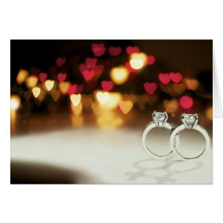 Zwei Solitaire-Ringe mit Venus-Schatten