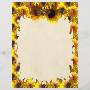 Zwei Sonnenblumen Flammenbriefe