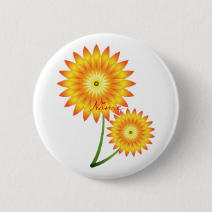 Zwei Sonnenblumen-Pflanze Thunder_Cove Button