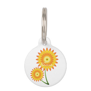 Zwei Sonnenblumen-Pflanze Thunder_Cove Haustiermarke