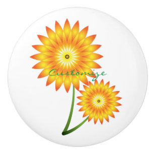 Zwei Sonnenblumen-Pflanze Thunder_Cove Keramikknauf