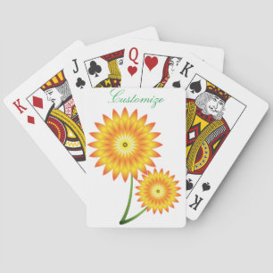 Zwei Sonnenblumen-Pflanze Thunder_Cove Spielkarten
