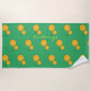 Zwei Sonnenblumen Thunder_Cove Strandtuch