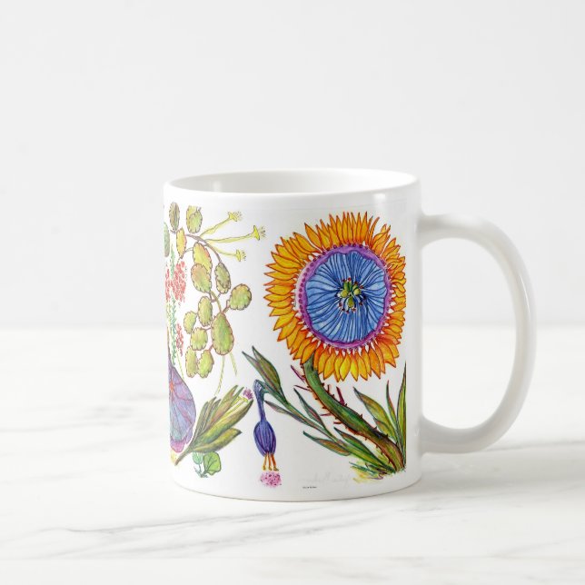 ZWEI SONNIGE BLUMEN 2 KAFFEETASSE (Rechts)