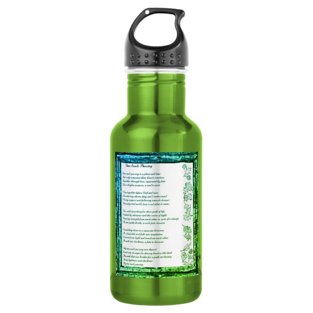 Zwei Soule durchlaufen Wasserflasche (Vorderseite)