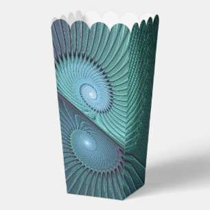 Zwei Spiralen Farbige Moderne Abstrakte Fraktal Ku Geschenkschachtel