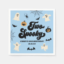 Zwei Spooky Blue Halloween 2. Geburtstags-Party