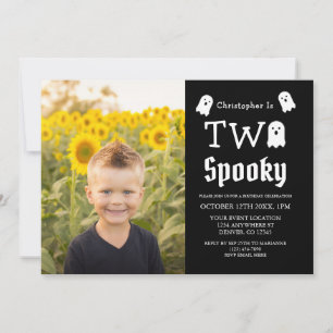 Zwei Spooky Halloween Ghost 2. Geburtstag Einladung