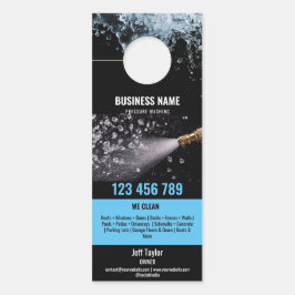 Zwei Sprachen Druck waschen Power Waschabdeckung Türanhänger