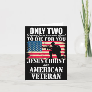 Zwei starben für Jesus und das amerikanische Veter Karte