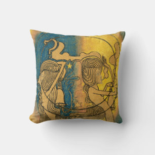 Zwei stilisierte weibliche Figuren Jan Toorop Art  Kissen