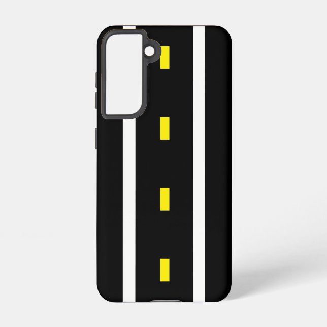Zwei straßengebundene Telefonzelle (Schwarz & Weiß Samsung Galaxy Hülle (Rückseite)