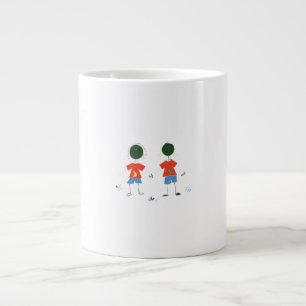 ZWEI STRICHMÄNNCHEN. Jumbo-Tasse