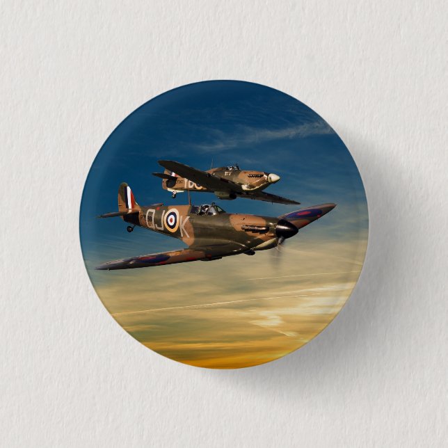 Zwei Supermarines Button (Vorderseite)