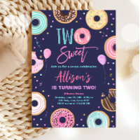 Zwei süße Donut-Wasserfarbenmädchen zum zweiten Ge