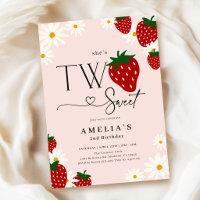 Zwei süße Erdbeeren 2. Geburtstag