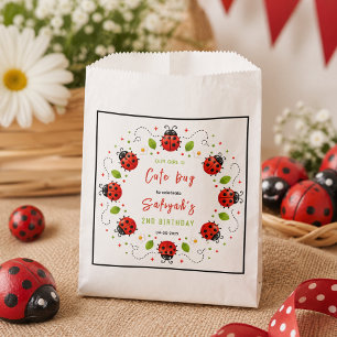 Zwei süße Marienkäfer zum 2. Geburtstag für Kinder Geschenktütchen