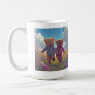 Zwei süße Teddybärfreunde Kaffeetasse
