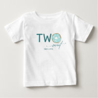 Zwei Sweet Aquamarin Mattiert Donut Girl's 2. Gebu