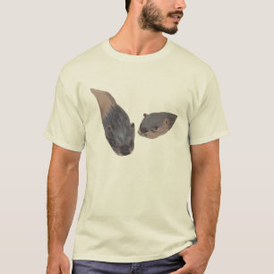 Zwei Swimmingpools, die Tee-Shirts malen T-Shirt