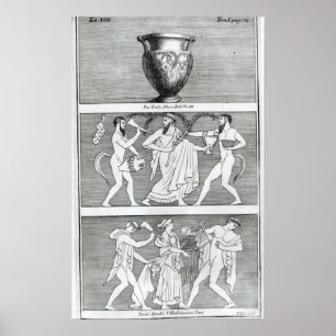 Zwei Szenen aus einer etruskischen Vase Poster