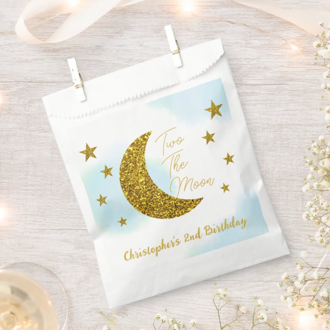 Zwei Tage der Mond Geschenktütchen (Ausgeschnitten)